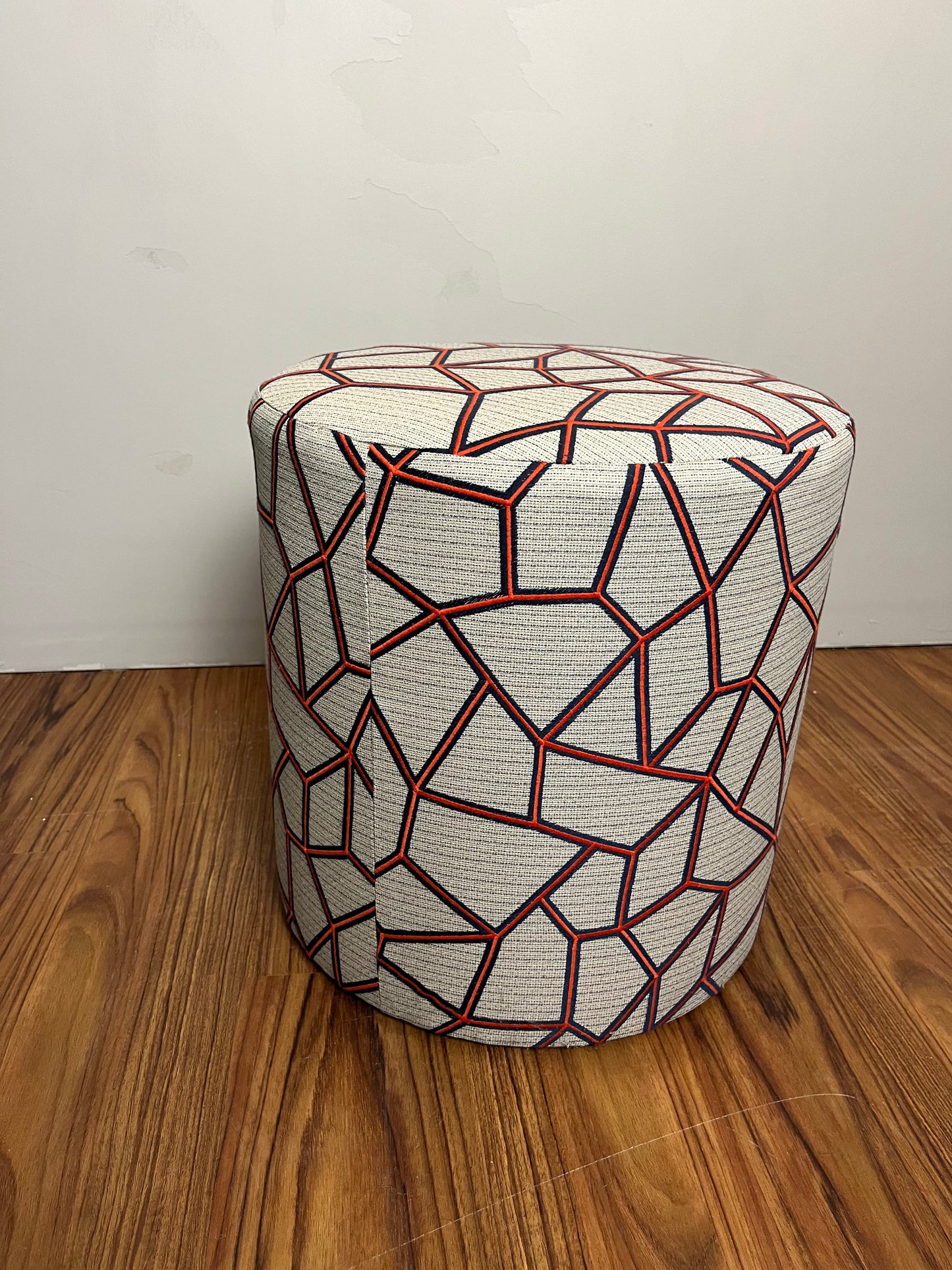 Vintage Hassock in Knoll Arrondissment Fabric