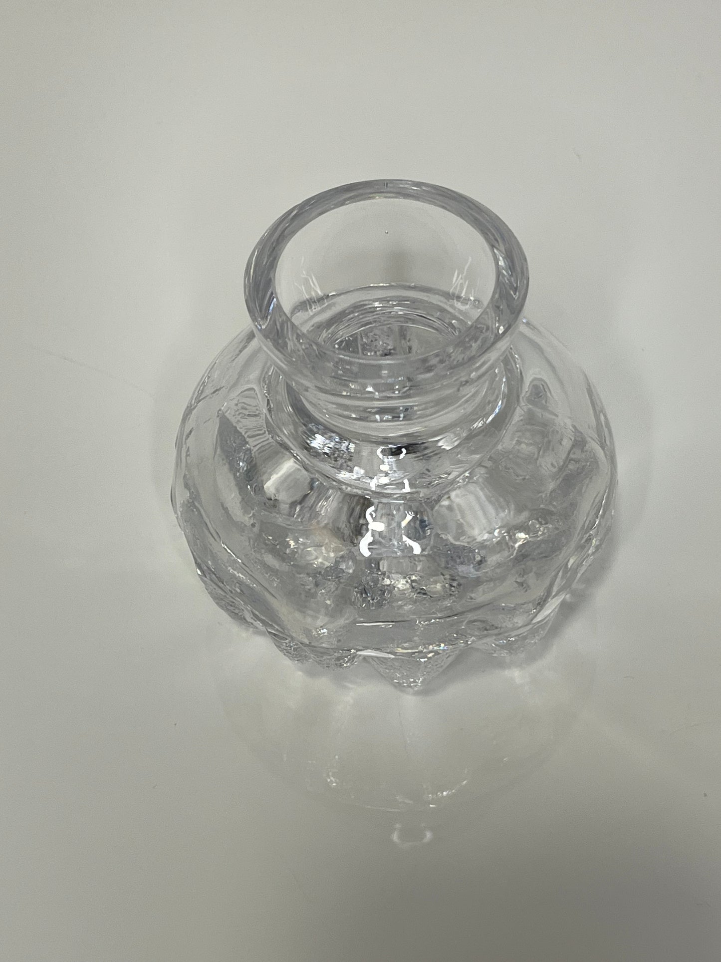 Skruf Sweden Crystal Vase by Lars Hellsten