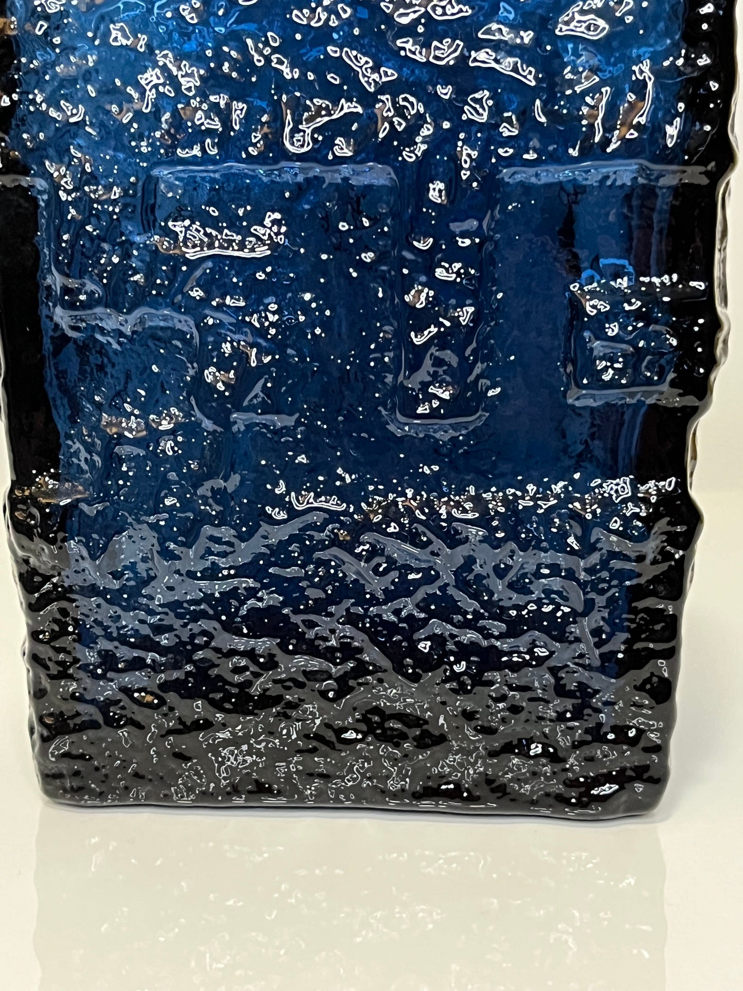 Ruda Glasbruk Brutalist Vase