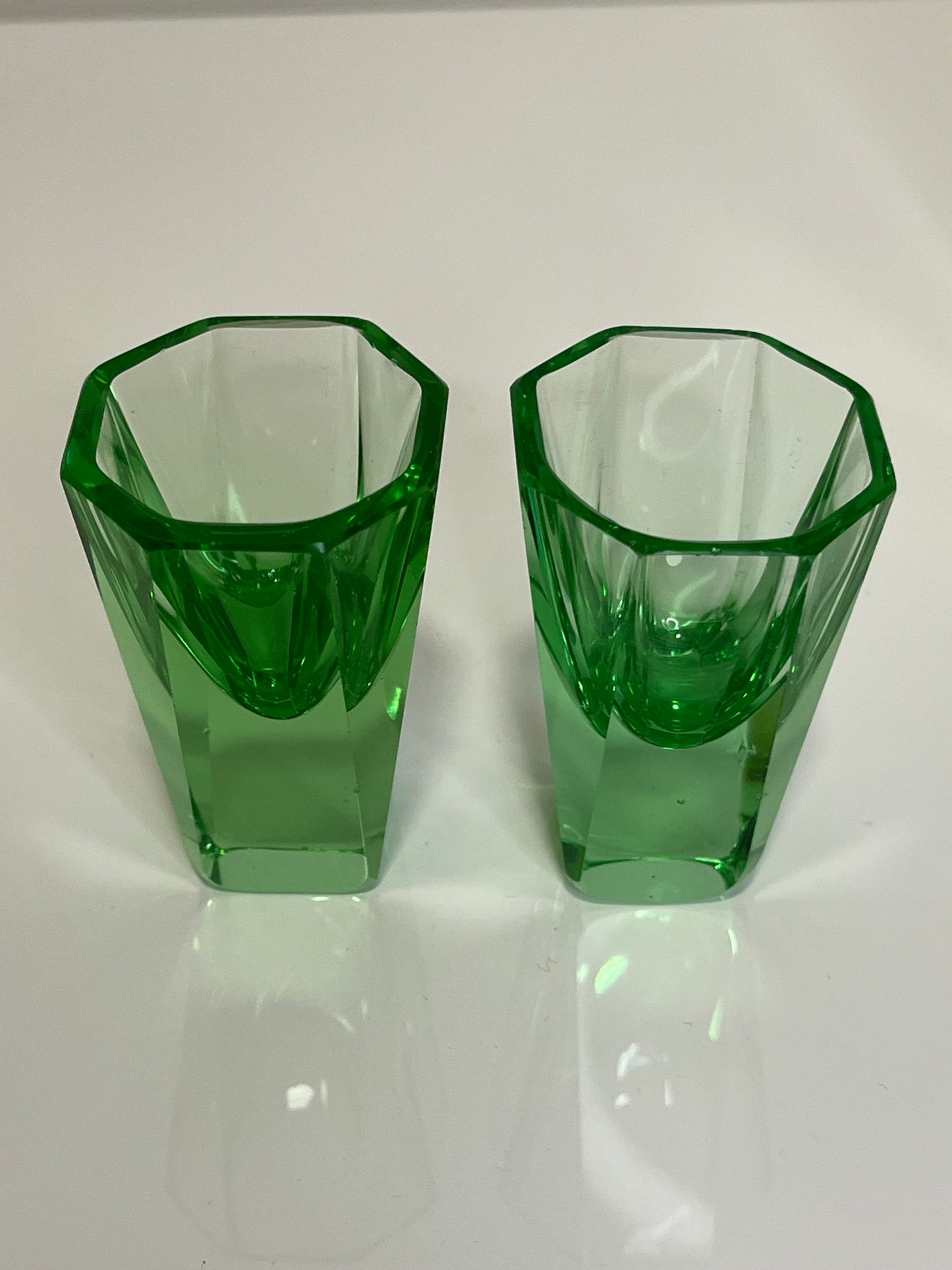 Art Deco Czech Glass Tete-a-Tete Decanter Set