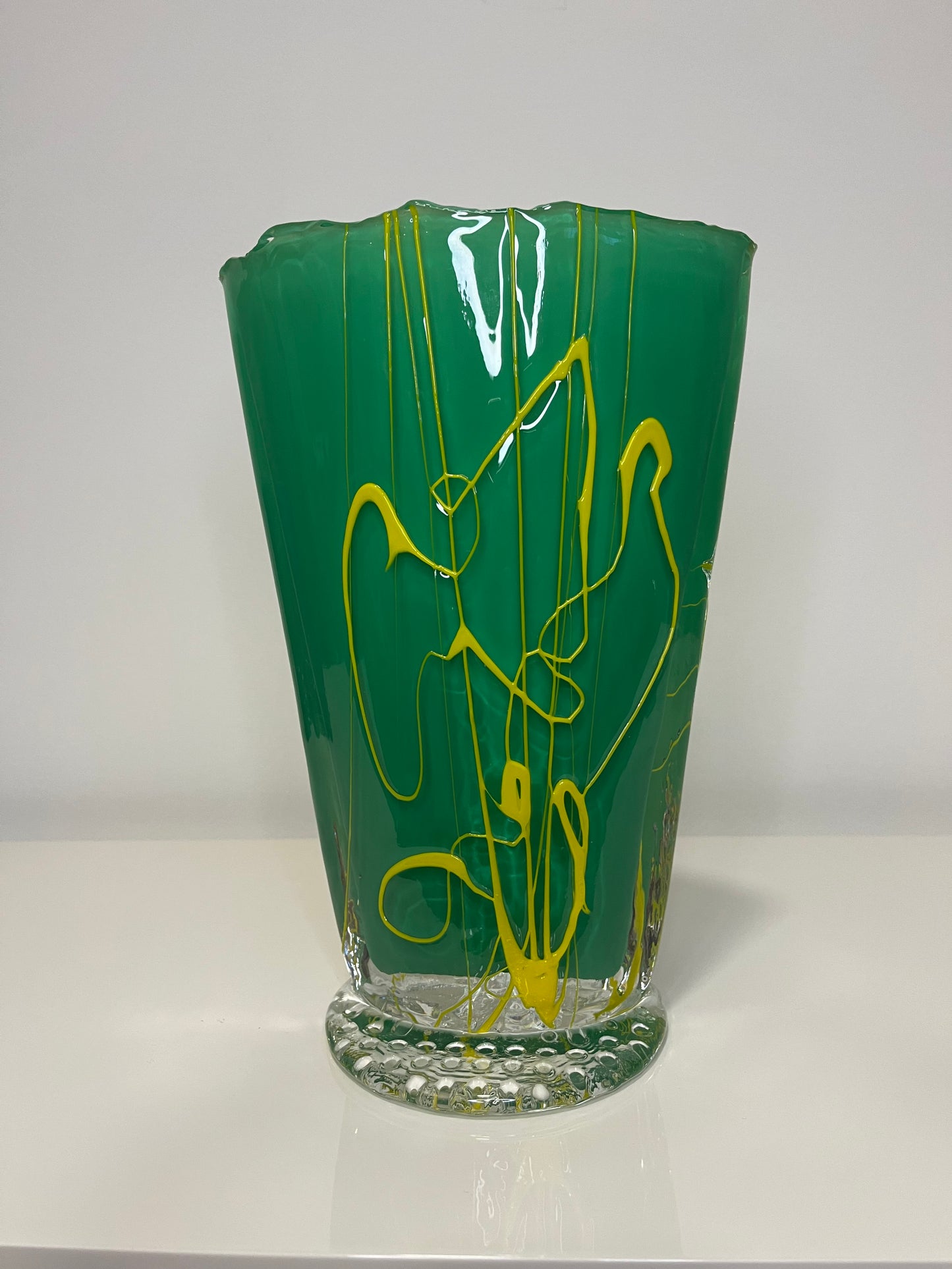 Large Memphis Style Postmodern Vase