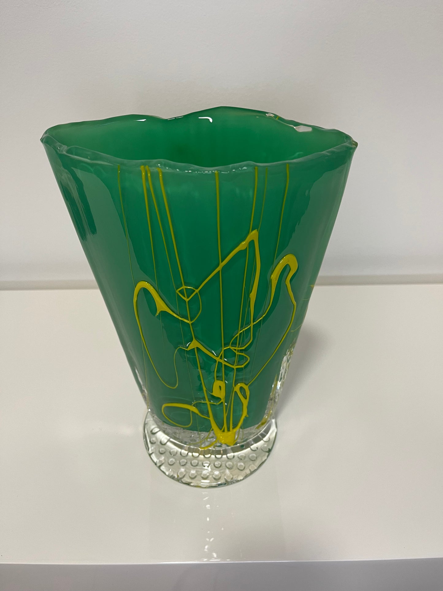 Large Memphis Style Postmodern Vase