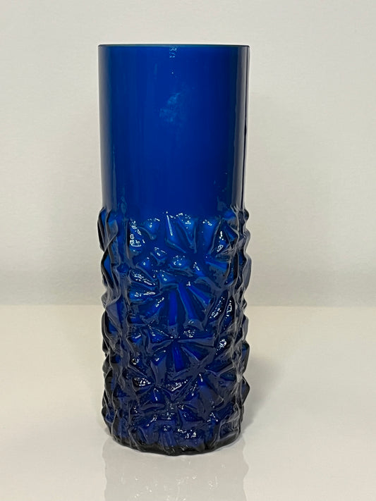 Modernist Swedish Pressed Glass Vase