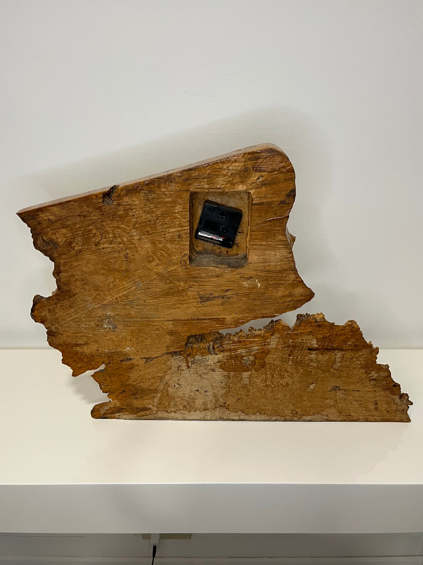 Mid Century Burl Clock