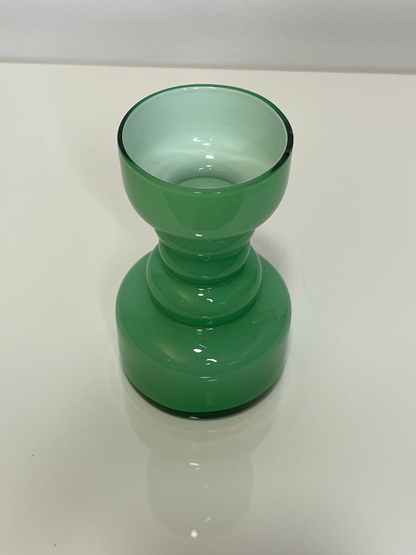 Cased Hooped Glass Bud Vase Scandinavia