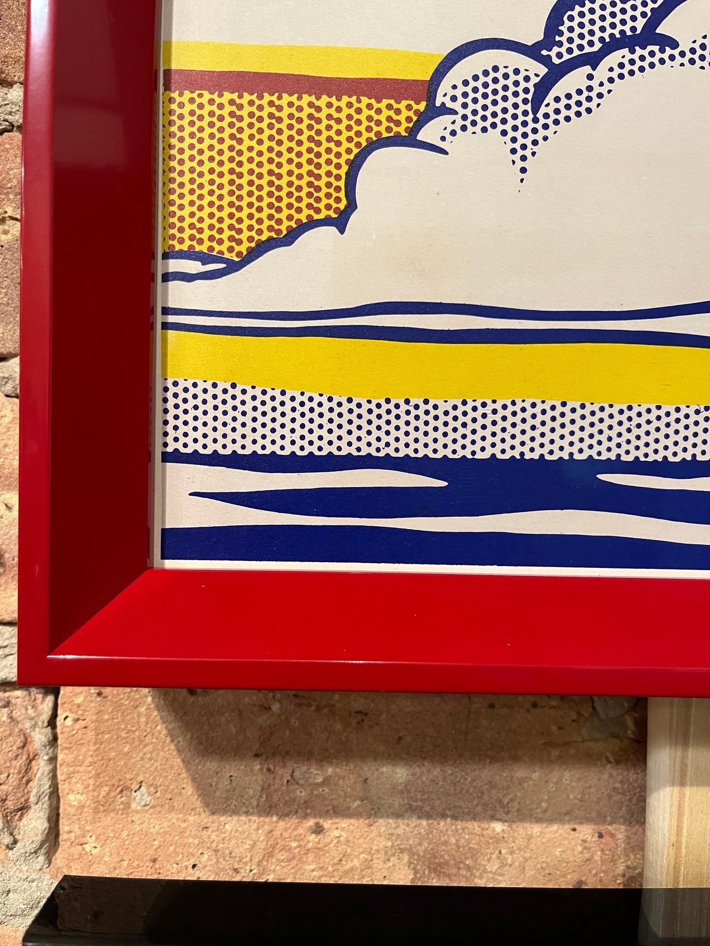 Vintage Roy Lichtenstein Lithograph 'Cloud & Sea'