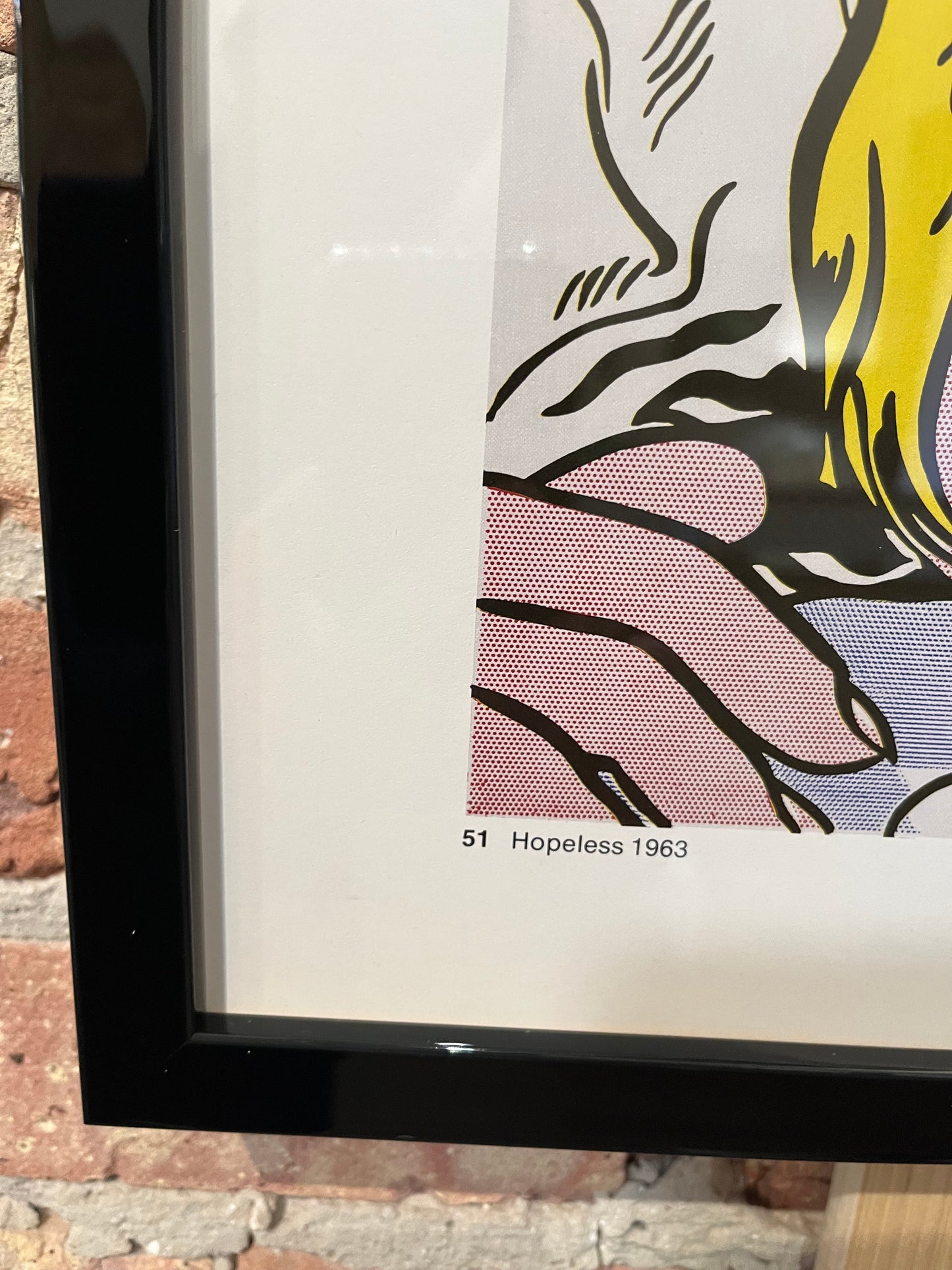 Vintage Roy Lichtenstein Lithograph 'Hopeless'