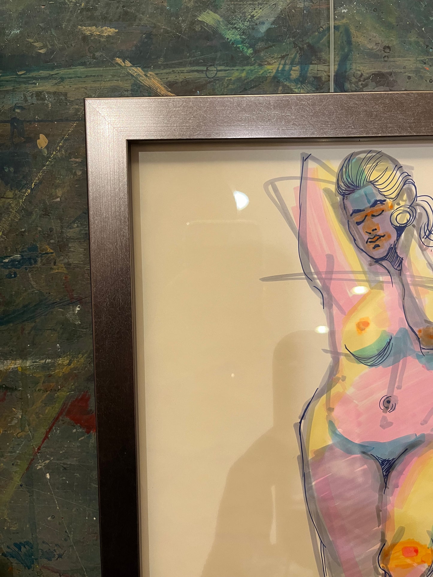 1980's Nude Marker Drawing