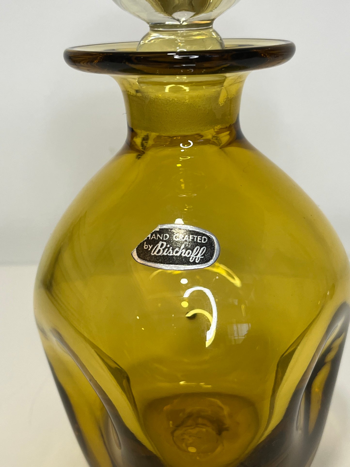 Bischoff Glass Decanter 1960's West Virginia