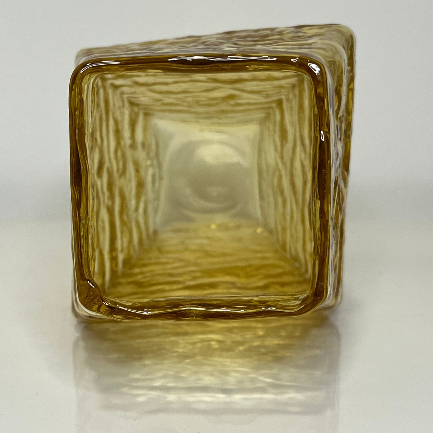 Peill and Putzler Ice Glass Rhombus Vase 1970's