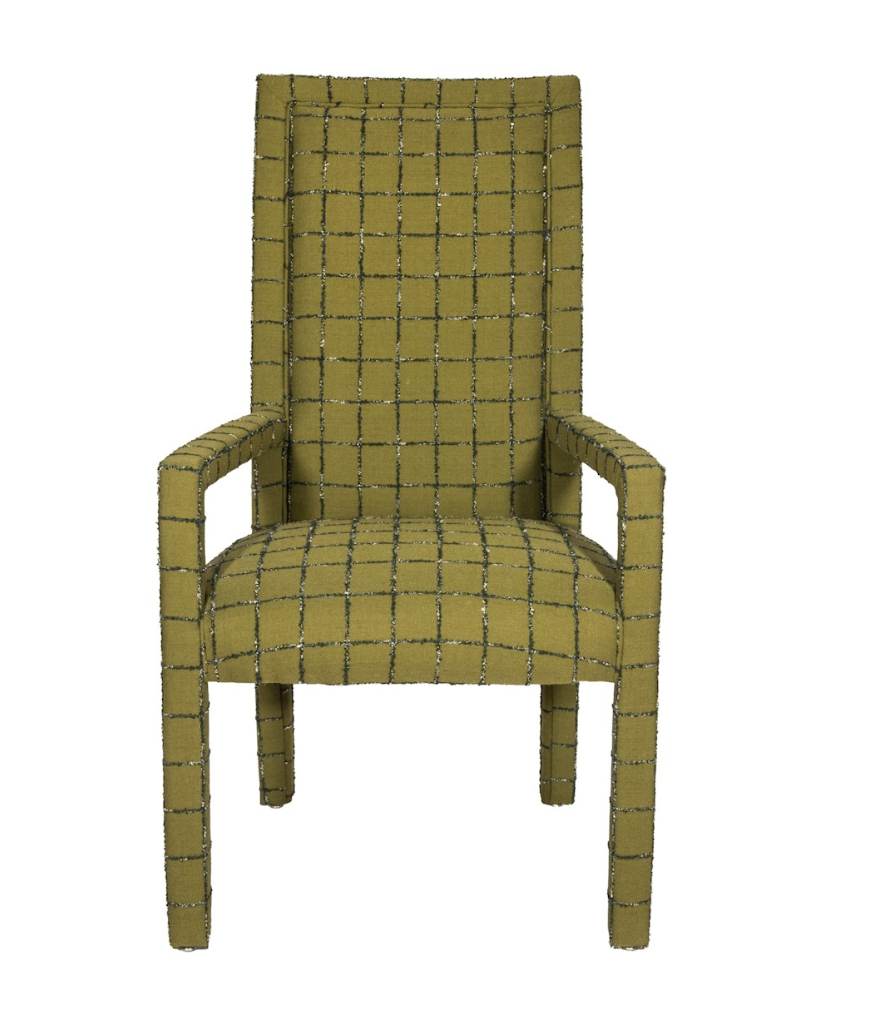 1980's Parsons Armchairs in Knoll Windowpane Wool (A Pair)